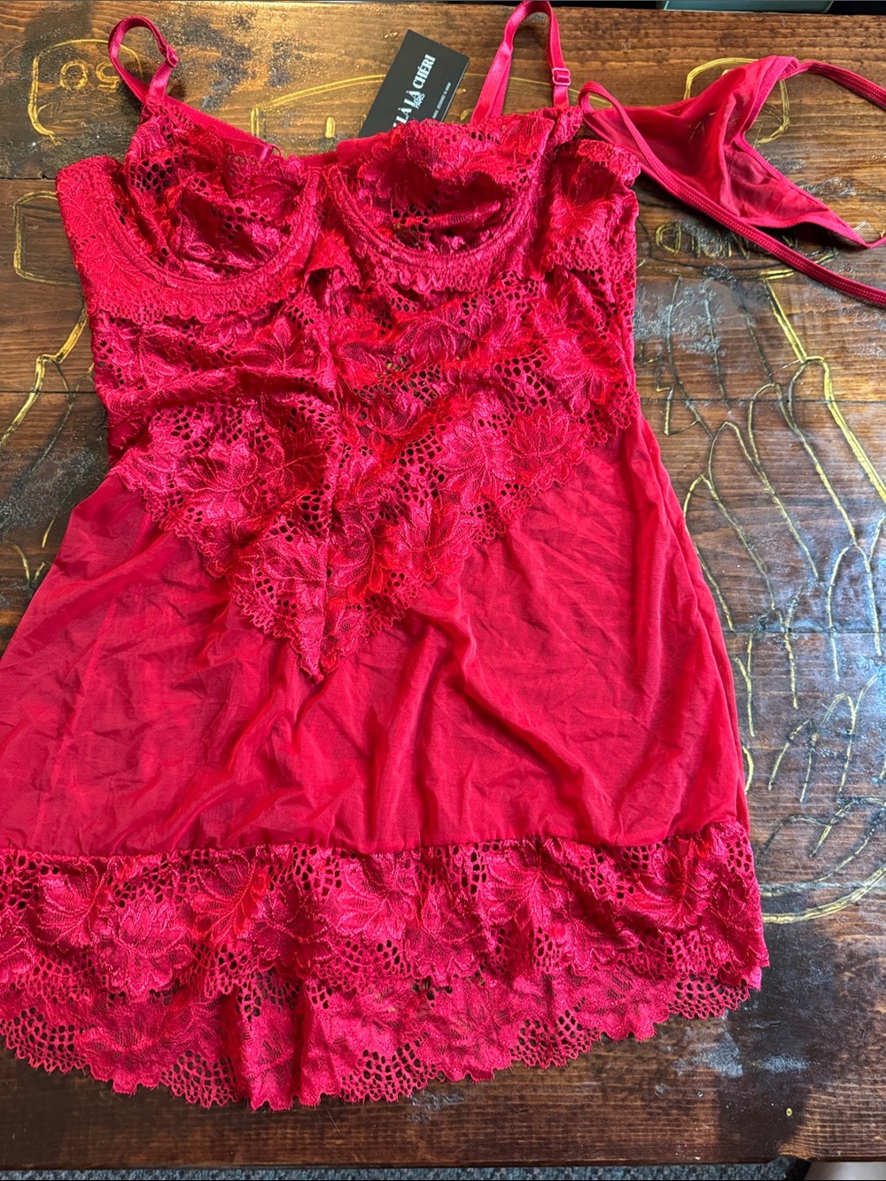 Red Lace Dress